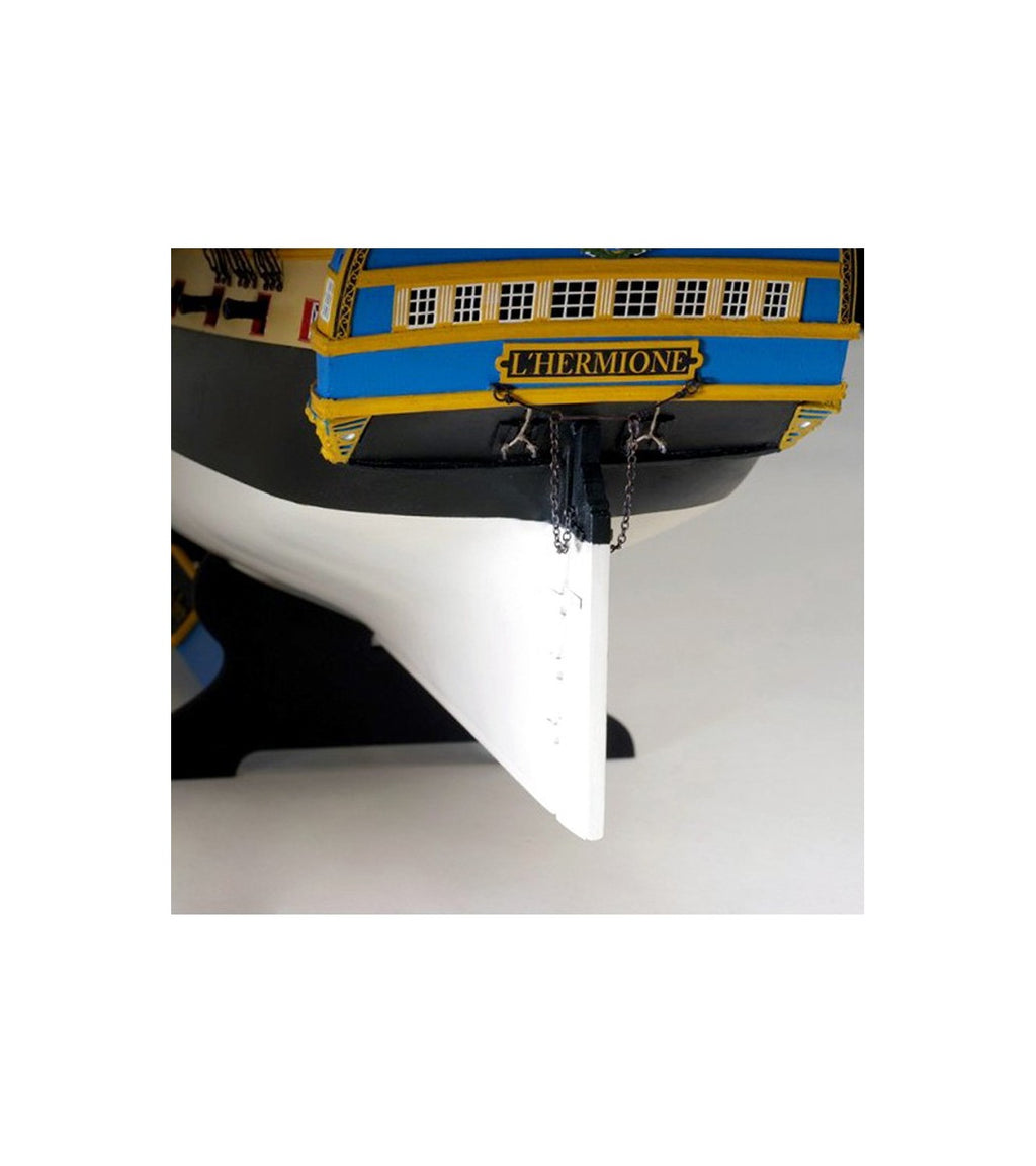 Frigate Hermione La Fayette. 1:89 Wooden Model Ship Kit